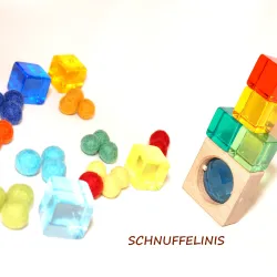 rainbow bricks, building bricks, colourful acrylic bricks