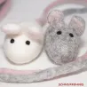 felt mouse SET cat toy