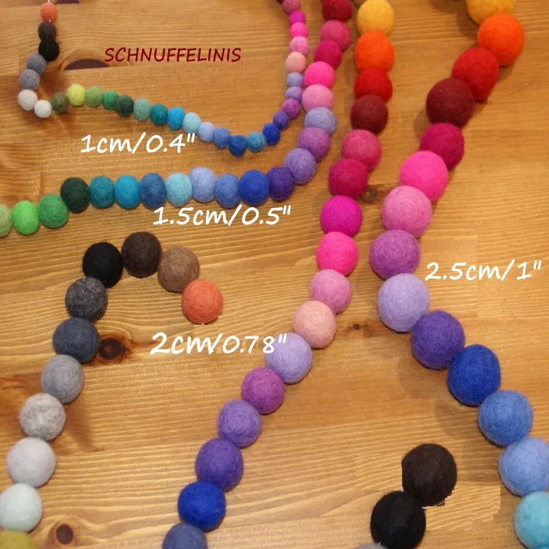 bunte Filzkugeln, Bastelpack Filzbälle, Große Menge Filz bunte Filzkugeln, Bastelpack Filzbälle, Große Menge Filz
