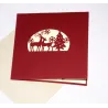 Weihnachtskarte Waldtiere  - Popup Karte 3D