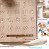Alphabet pocket board