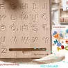 Buchstabentafel Montessori, Buchstaben lernen, Schreiben üben