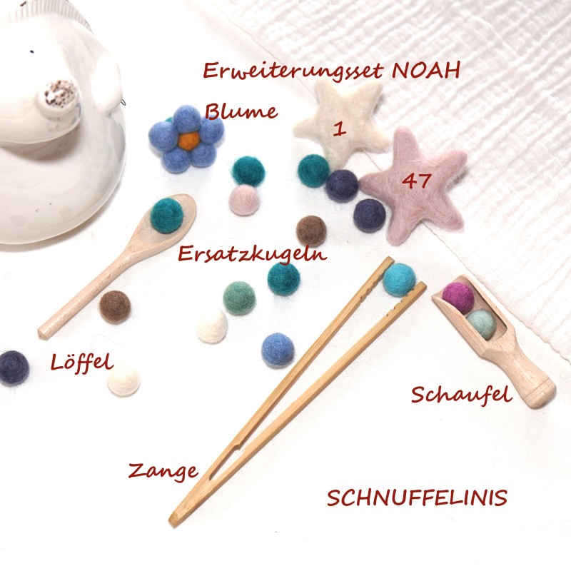 Montessori Feinmotorik Holz Set Noah