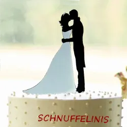 Cake topper, Torten Deko für die Hochzeitstorte, Braut im Brautkleid