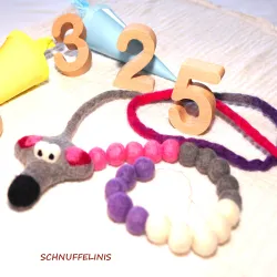 Catena di calcolo Gunter Segnalibro, topolino in feltro