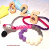 Gunter abacus bookmark, Abarcus with felt chain