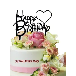Decorazione per torta Happy Birthday
