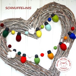 Filz Glühbirnen bunt
