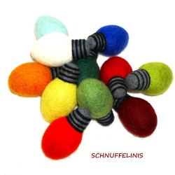 Filz Glühbirnen bunt
