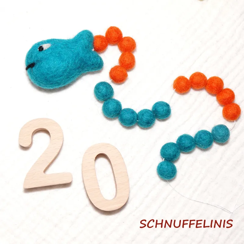 Felt balls rake chain, felt ornaments gifts kid Felt balls rake chain, felt ornaments gifts kid