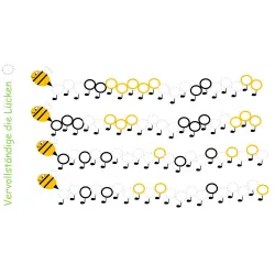 Esercitarsi nel conteggio aritmetico con gli omaggi dell'ape