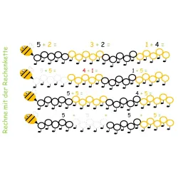 Esercitarsi nel conteggio aritmetico con gli omaggi dell'ape