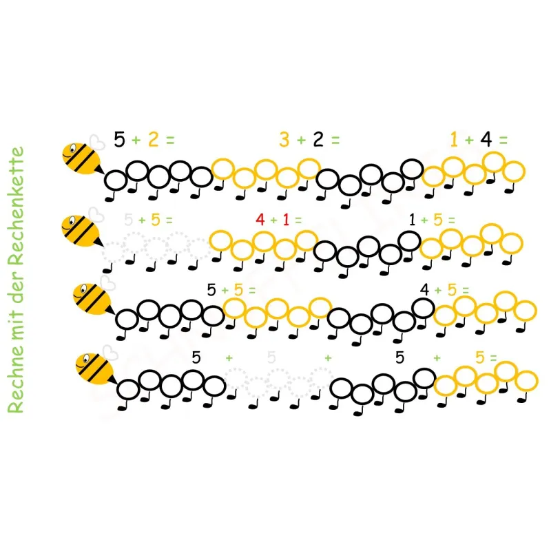 Practicing arithmetic counting bee freebies