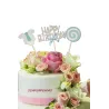 Cake topper Happy Birthday Junge