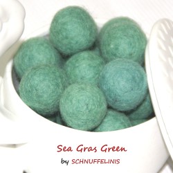 Felt balls 4 sizes mix earthy