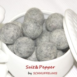 Felt balls 4 sizes mix earthy