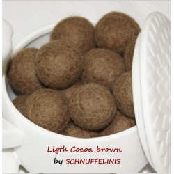 Filzkugeln 4 Größen Mix Erdig