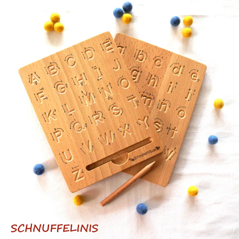 Montessori Tracing Board Uppercase Letters: Montessori Early Learning