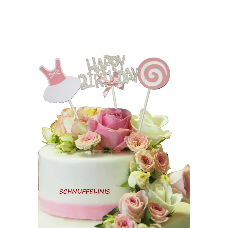 Cake topper Happy Birthday Girl