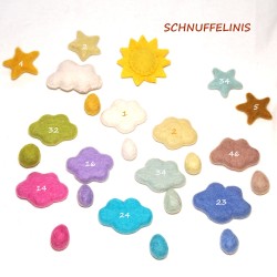 Filzkugeln Baby Mobile DIY Set Himmel