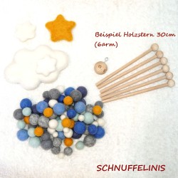 Filzkugeln Baby Mobile DIY Set Himmel