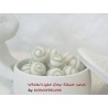 Felt balls with spiral pattern