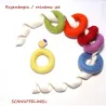 Montessori starter set, Felt rings baby Montessori rings set