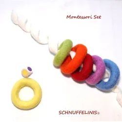 Montessori Kleinkind Baby Start Set, Filz Idee Baby Geschenk gefilzt