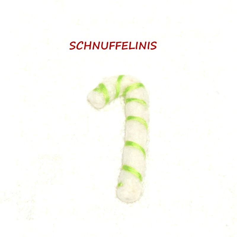 Christmas ornaments, candy cane, felt Christmas cane, swirly candy