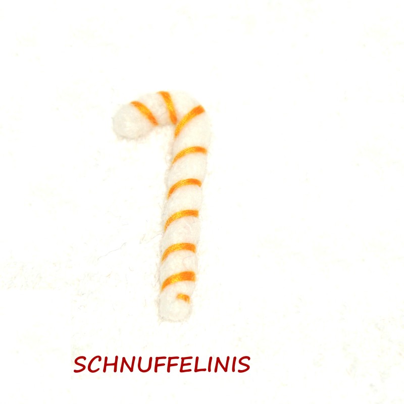 Christmas ornaments, candy cane, felt Christmas cane, swirly candy