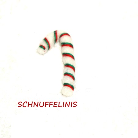 Zuckerstangen gefilzt, Geschenkanhänger Zuckerstange Weihnachten