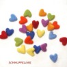 felt hearts, rainbow felt mobile DIY, Schnuffelinis hearts rainbow