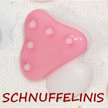Kinderknöpfe, Pilz, Bastelknopf, Pilzköpfe, Mädchen Knöpfe, Puppen