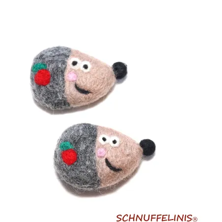 Igel aus Filz, Gartenigel Baby Mobile, Filzwolle Igel Anhänger