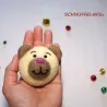 Teddybär aus Filz, Katzenbroschen, Filzwolle Bärchen, Geschenkanhänger