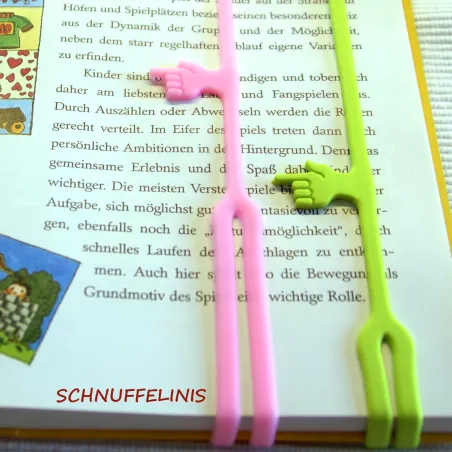 bookmarks funny, stocking stuffer, bookmark with finger mark fun