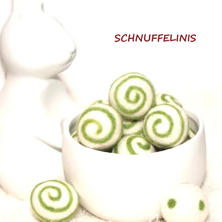 festliche Filzkugeln, Christbaumkugeln, Filzkugel Adventskalender
