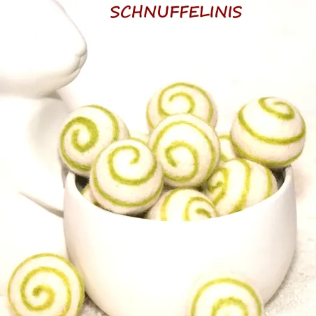 filzkugeln, Kugel mit Muster, Filzkugel rot, grüne kugel