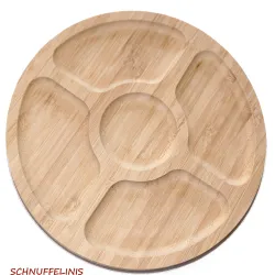 Montessori Assiette et pincettes en bois, set avec assiette et pincette