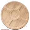 Montessori Piatto in legno con pinzette, 1 set con piatto e pinzetta