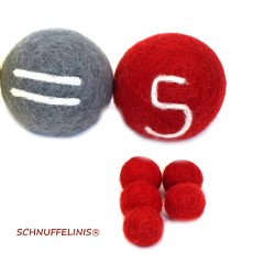 Counting felt balls numbers Montessori