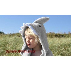 Shark Towel name embroidery