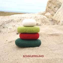 Filzkieselsteine, Bauklötze Filz, Bausteine, Feuer Steine Filzsteine