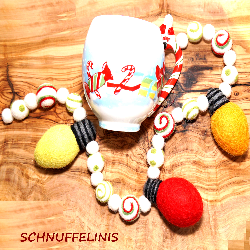 warm helle Lichterketten Weihnachtsbaumschmuck, Lichterkette aus Filz
