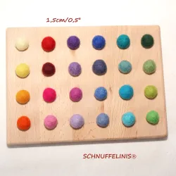 Farben, Filzkugeln, Farben Feinmotorik, Kindergarten, Montessori