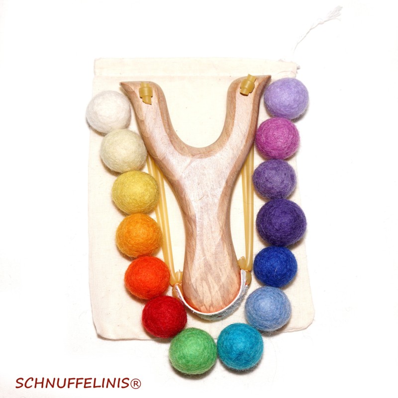 slingshot wood felt Set6