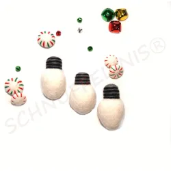 Christmas wool light bulbs...
