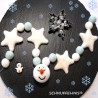 festliche DIY Weihnachtsgirlade, Filzkugeln Filz Weihnachtskette Deko