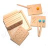 Zahlentafeln 1 - 10 Montessori Filzkugeln