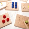 Montessori counting boards 1-10 felt & wood